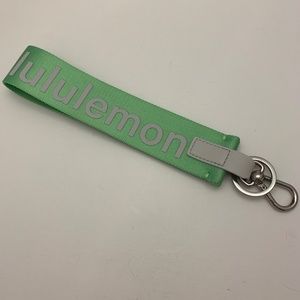 LULULEMON Never Lost Keychain in Scream Green Light/Vapor